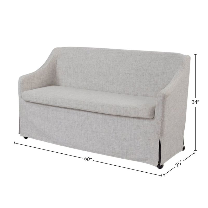 Bernards Wilmington Slipcovered Settee image number 3
