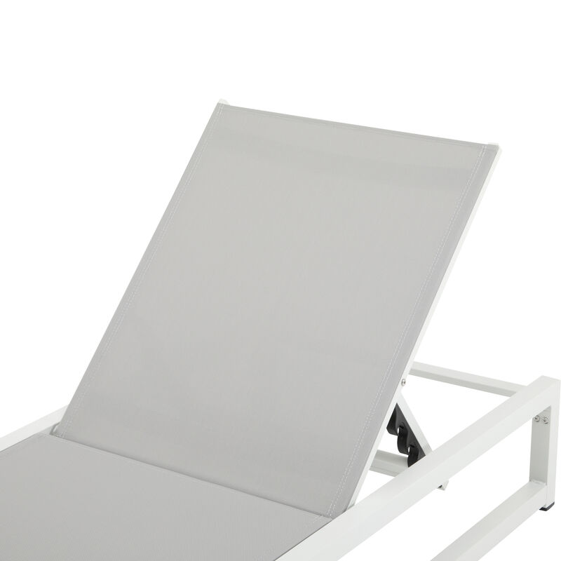 Merax Classic Adjustable Aluminum Chaise Lounge Set (2-Piece) image number 3