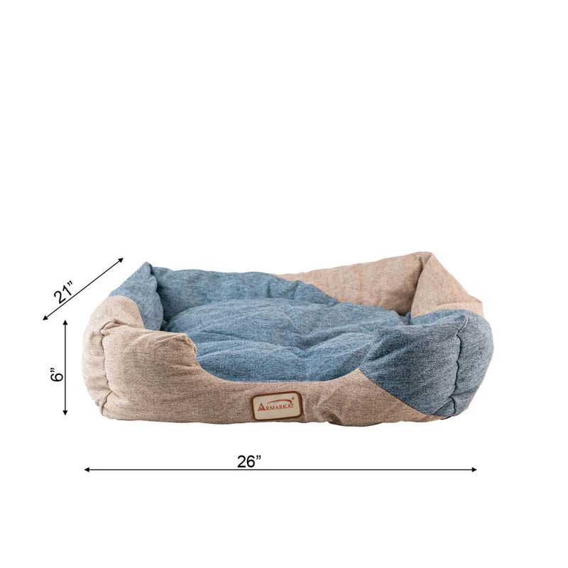 Armarkat Soft Upholstery Cat Bed, Skid Free Nest Pet Bed, Puppy Beds