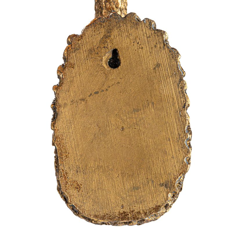 Decorative Resin Bird Bust Wall Decor, Gold image number 6