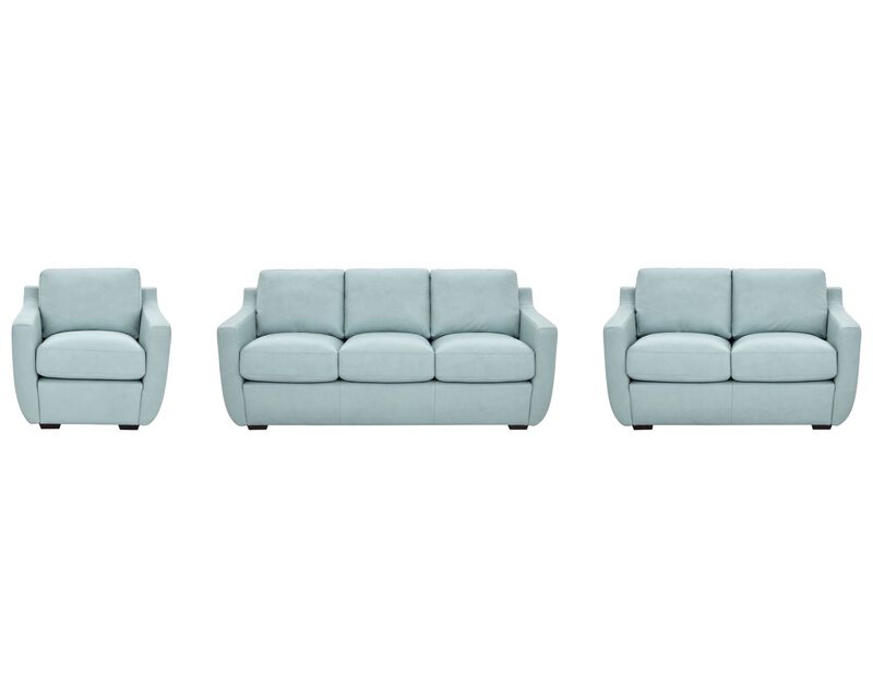 Ajax Aqua Sofa, Love & Chair image number 0