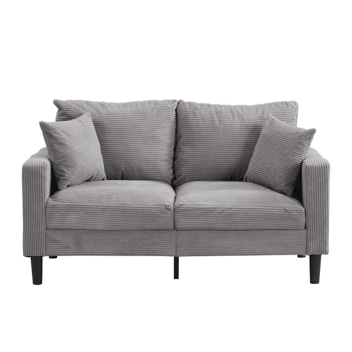 Merax Wooden Frame 2 Seats Loveseat Sofa