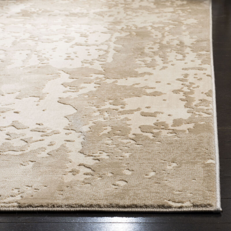 Vogue Machine Made Area Rug, Beige / Cream Contemporary Style