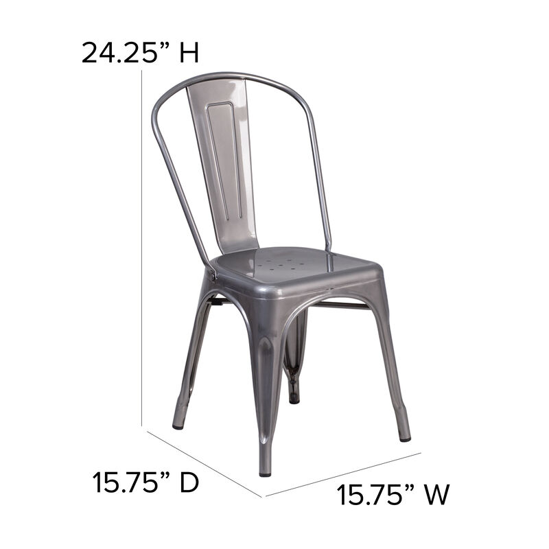 Metal Colorful Restaurant Chairs image number 5
