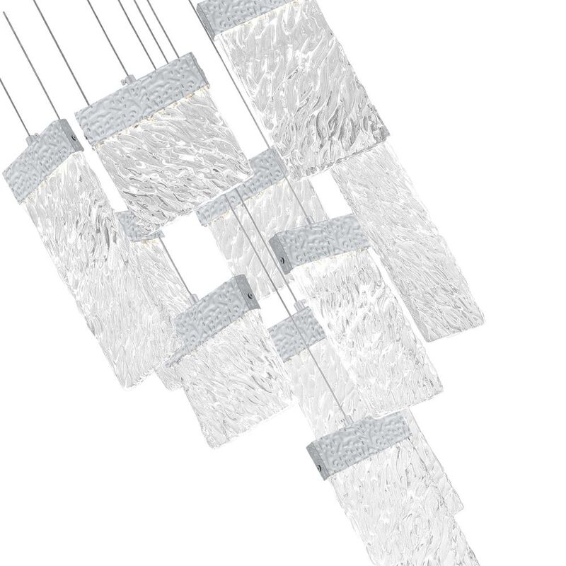 Carolina LED Chandelier With Pewter Finish