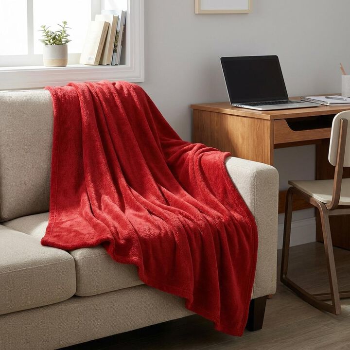 Fleece Plush Throw Blanket