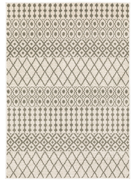 Georgia 3'10" x 5'5" Ivory Rug