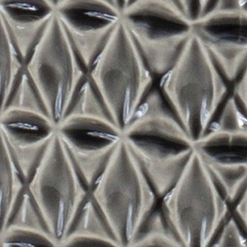 Hivvago 10 Inch Gray Geometric Bud Terracotta Table Vase