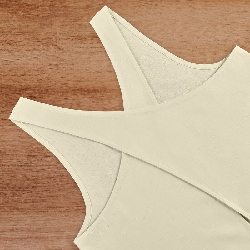 Solino Home 100% Pure Linen Apron - Linen Smock Apron image number 3