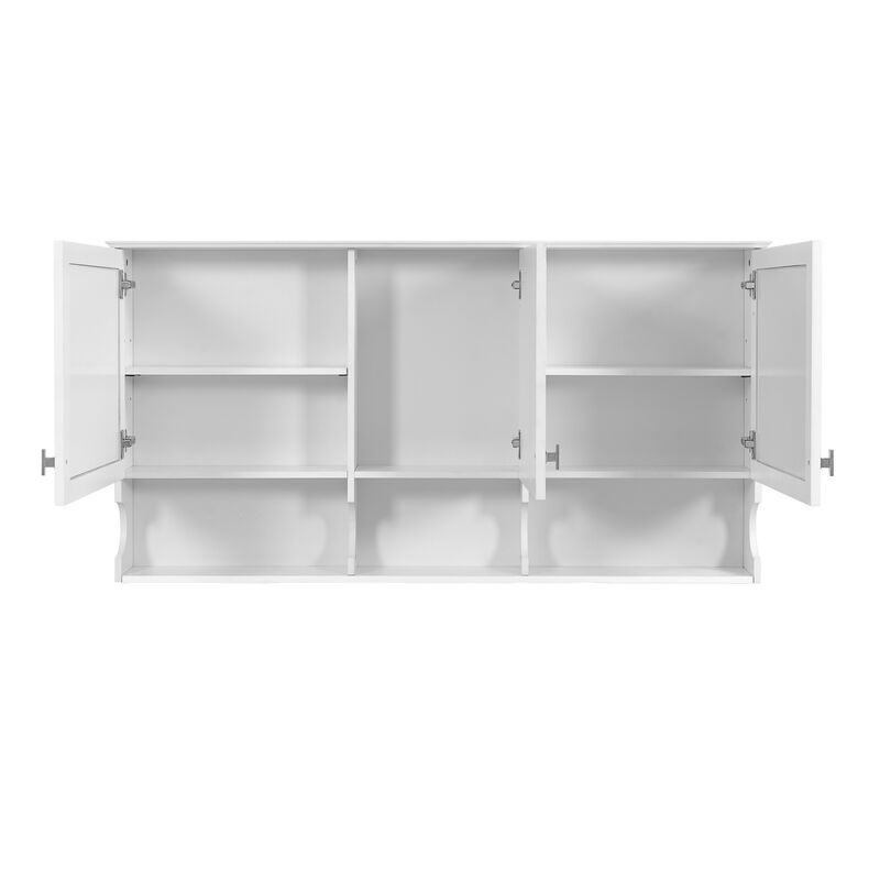 ELEMENT ACE Elegant Wall Mounted Medicine Cabinet with Adjustable Shelves and Hidden Storage image number 9