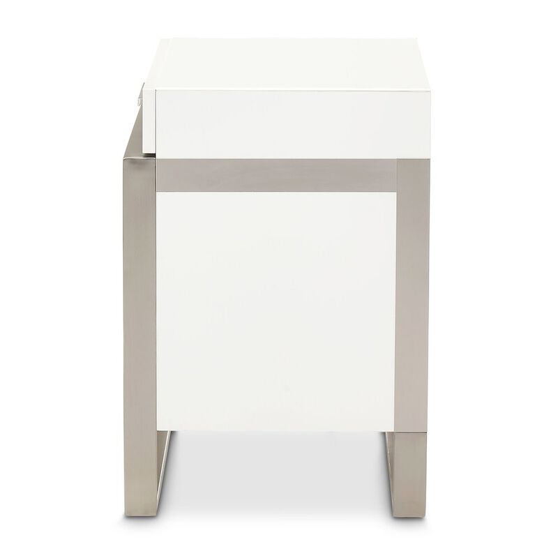 Marquee Nightstand - Cloud White image number 4