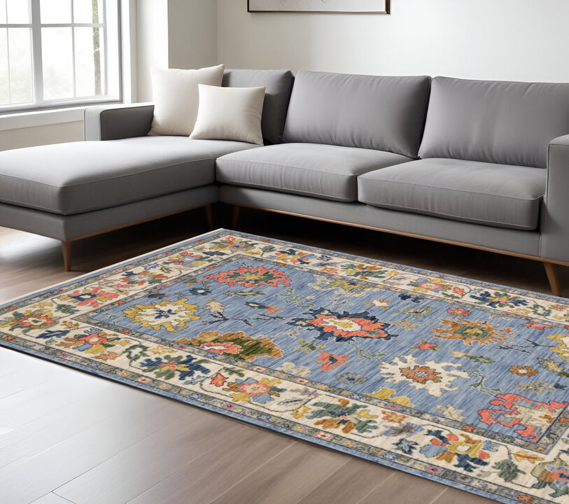 HomeRoots Oriental Area Rug With Fringe