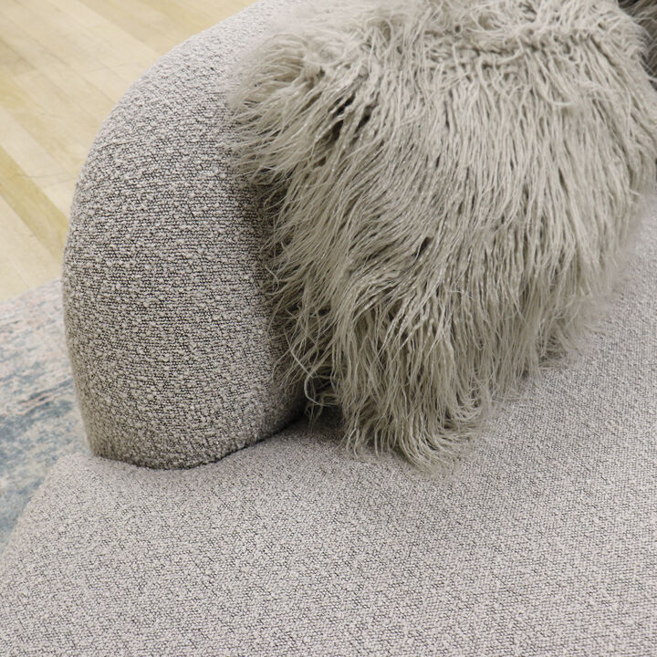 Pasargad Home Simona Upholstered Sofa with 3 Pillows