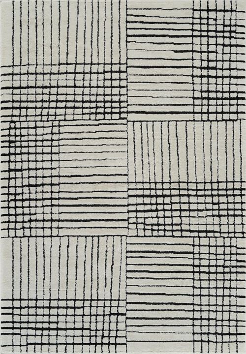 HomeRoots Abstract Distressed Area Rug