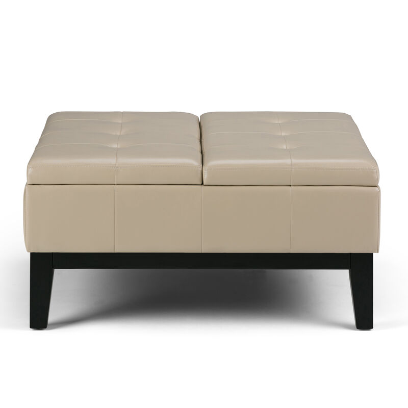 Simpli Home Dover Square Coffee Table Storage Ottoman image number 1