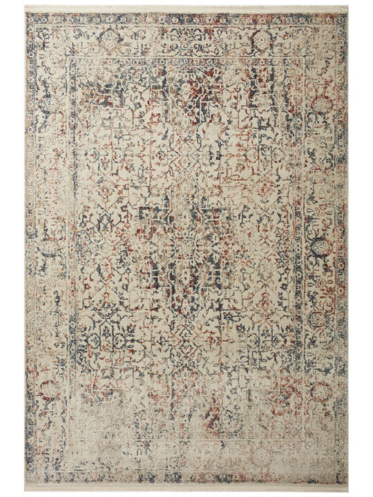 Janey JAY04 Ivory/Multi 18" x 18" Sample Rug by Magnolia Home by Joanna Gaines