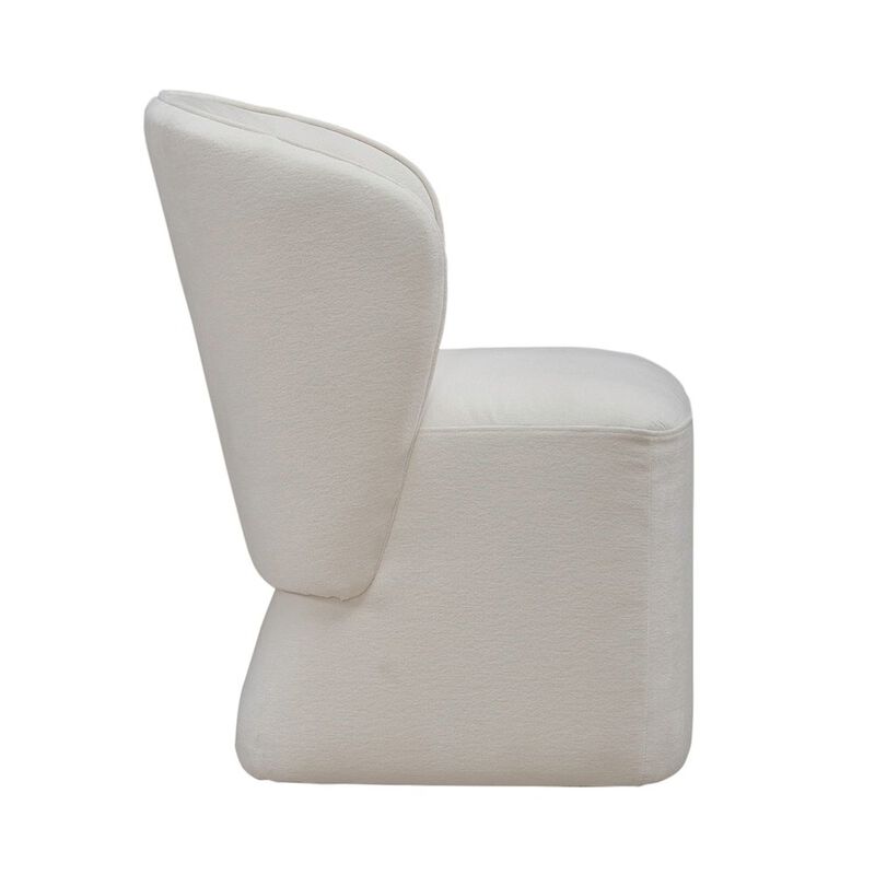 Liberty Furniture Accent Dining Chairs with Castors - Rounded Arm - Ivory Upholstry - Set of Four image number 2