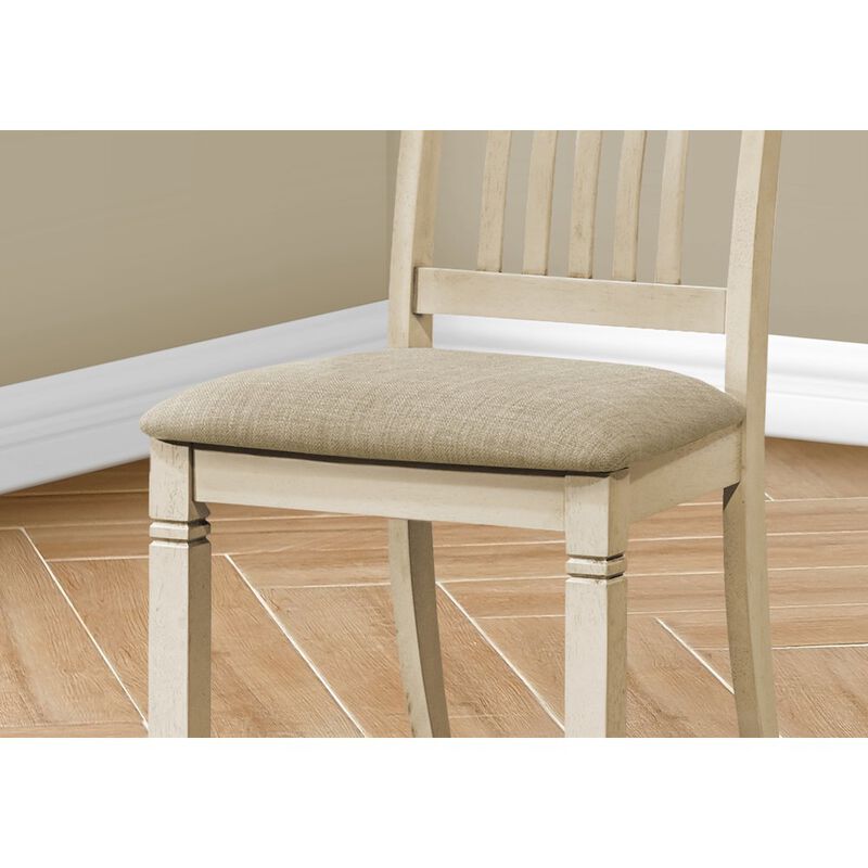 Dining Chair, 38" Height, Set Of 2, Side, Upholstered