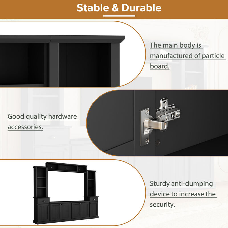 Jitfid  Ample Storage Space TV Stand image number 4