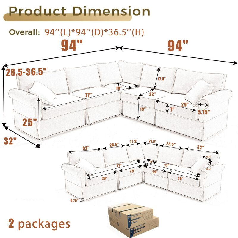 Fanza Modular Sectional Sofa image number 9