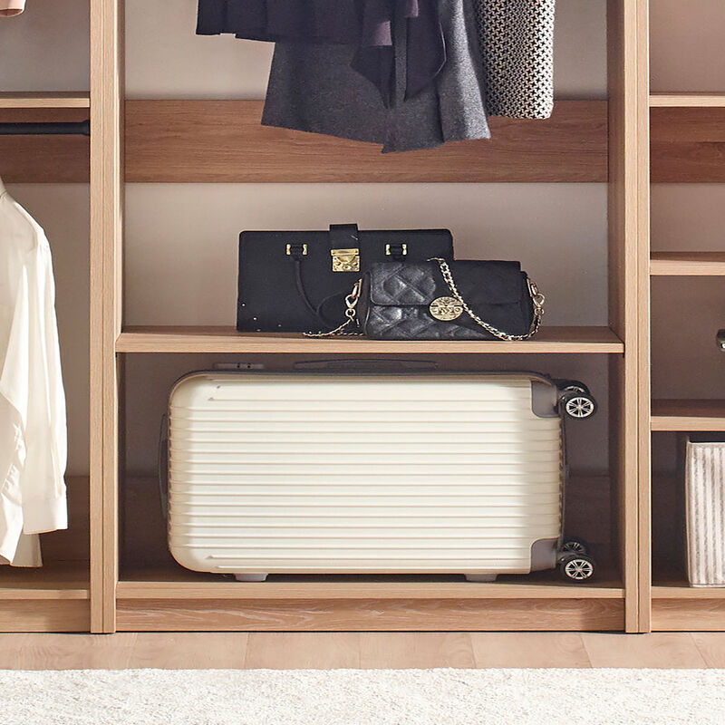 Prosper Oak Freestanding Walk in Wood Closet System