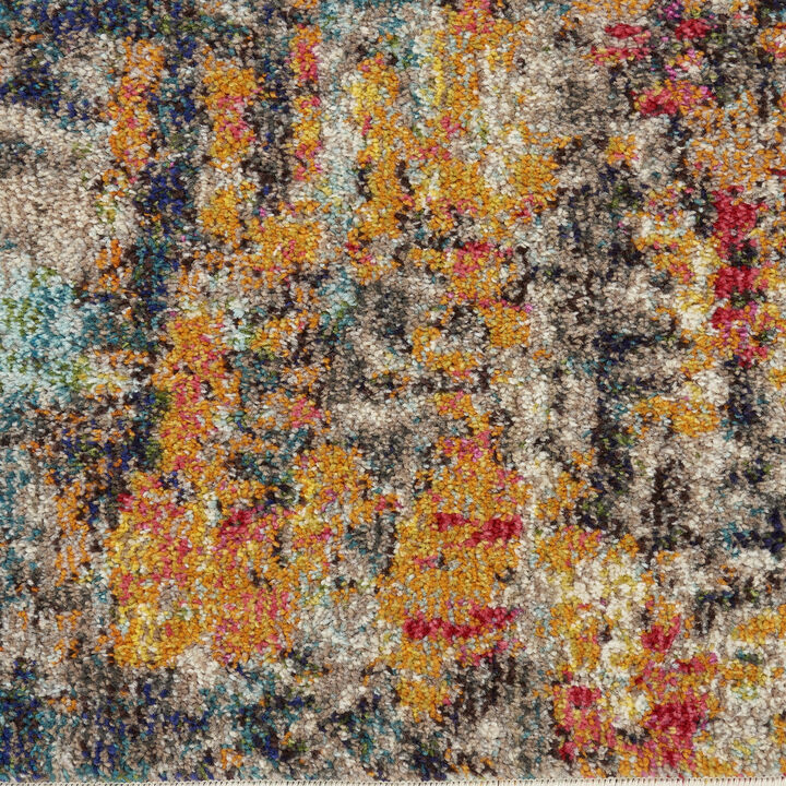 HomeRoots Abstract Non Skid Area Rug