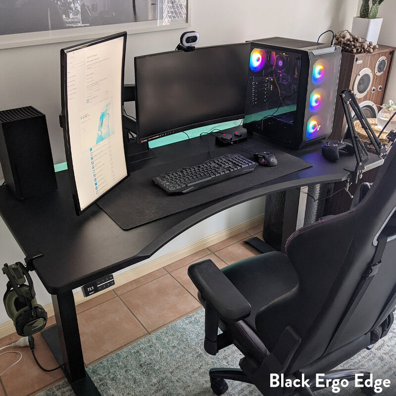 Desky Dual Ergo Edge Sit Stand Desk image number 8