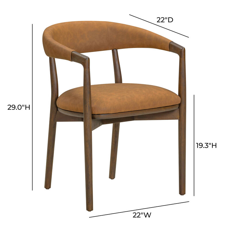 Vina Vegan Leather Dining Chair image number 6
