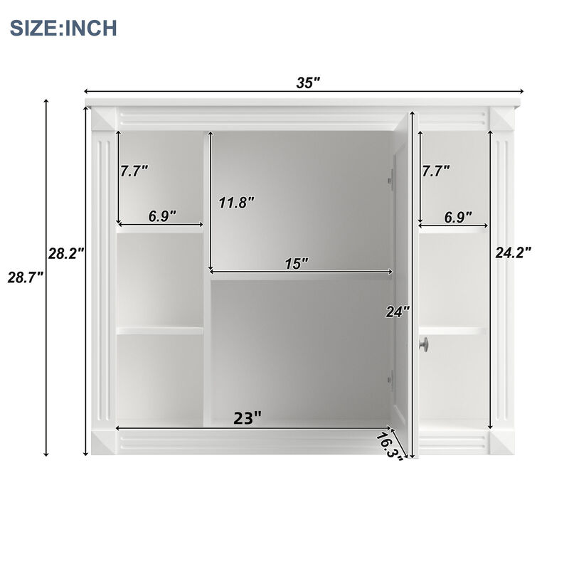 Merax Wall Mounted Bathroom Storage Cabinet