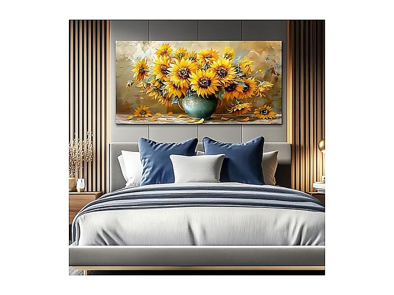 Canvas Wall Art Living Room Decor Bedroom Office Sunflower Landscape Abstract image number 3