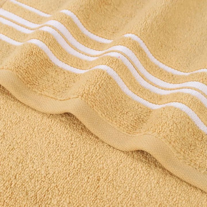 Soft Zero Twist Cotton Floral Hand Towel Set of 6 Bathroom Towels