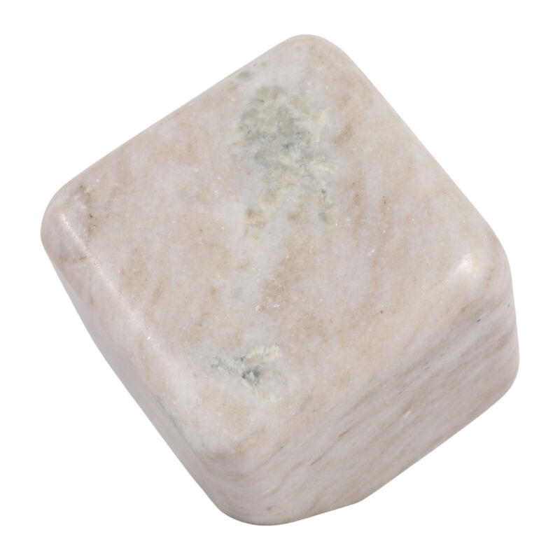 5x5" Marble Cube Orb, Beige image number 2