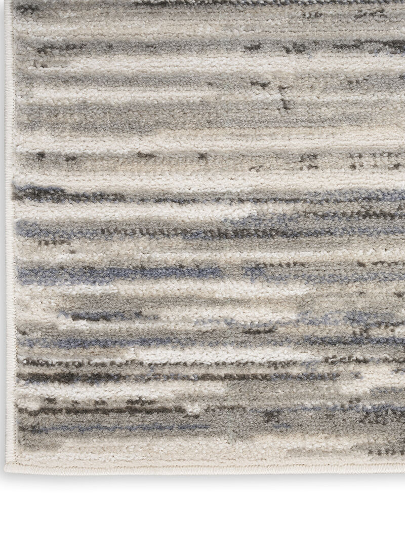 Serenity Home SRH03 Ivory/Gray/Blue 2'2" x 7'6" Rug