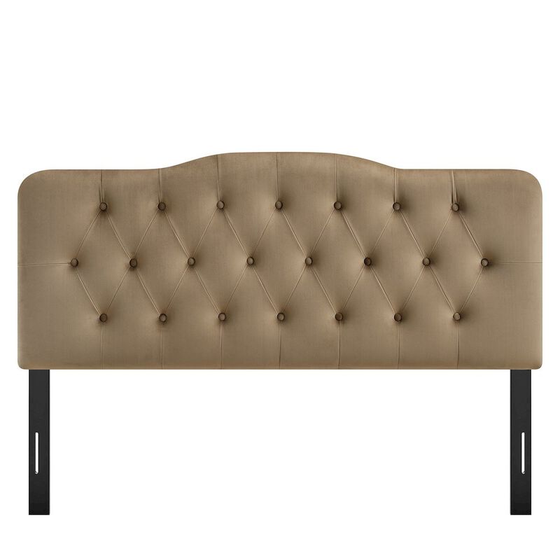 Annabel Stain-Resistant Performance Velvet Full Headboard image number 4