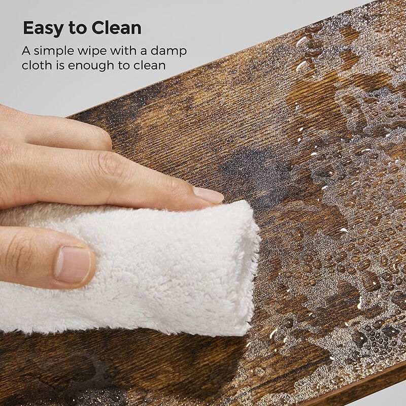 Set of 4 Stackable Cabinet Shelf Organizers - Metal and Particleboard Kitchen Counter Shelves, Expandable