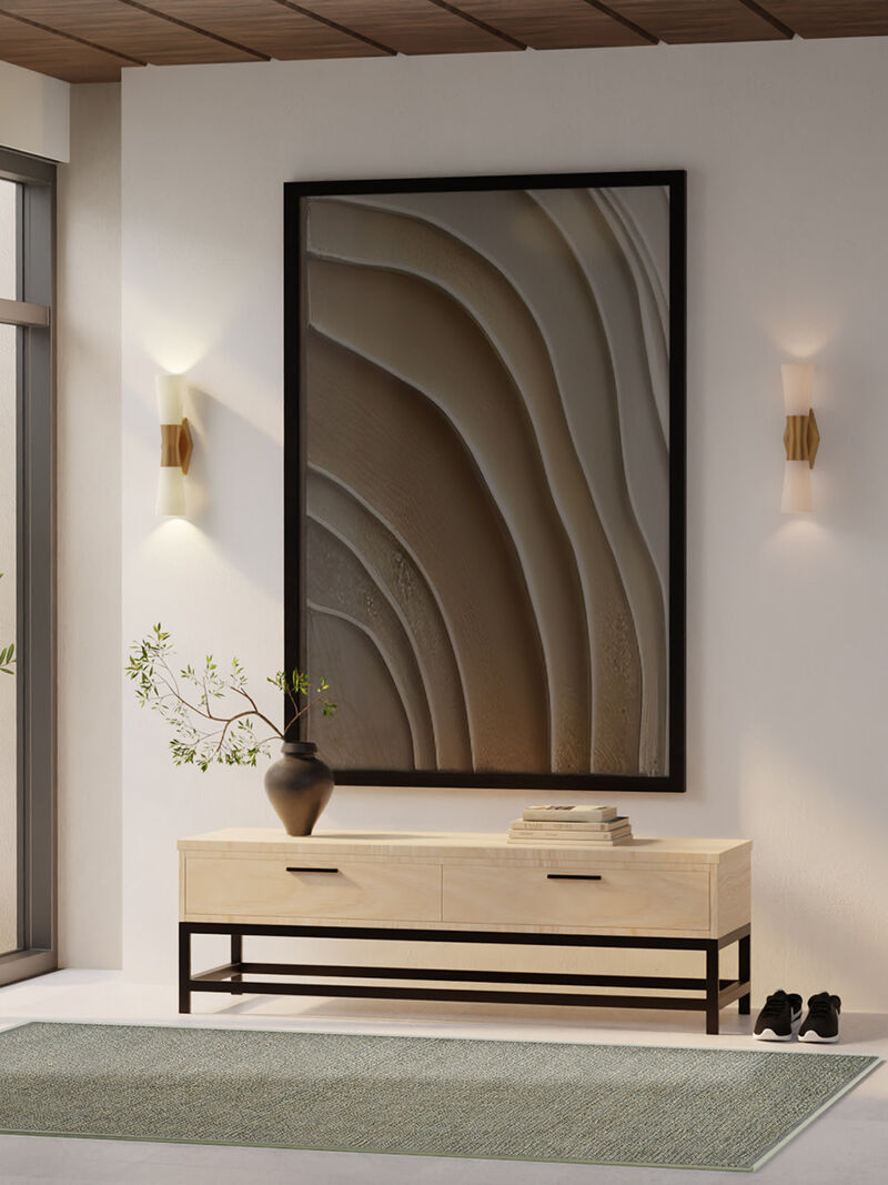 Natural Jute NJT01 Sage 5' x 7' Rug