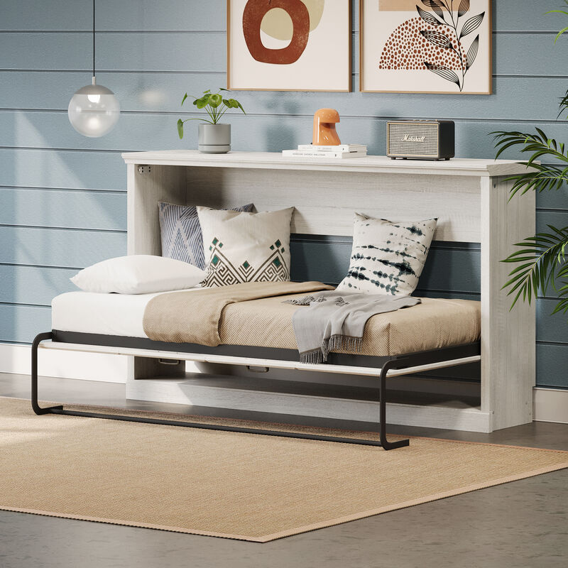 Merax Horizontal Murphy Wall Bed Product Introduction & Specifications image number 1