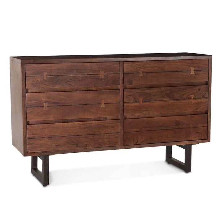 World Interiors Glenwood Acacia Wood Live Edge Dresser