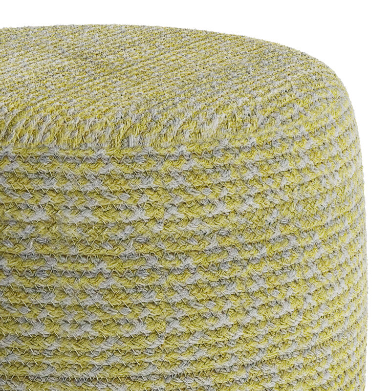 Bayley Round Braided Pouf
