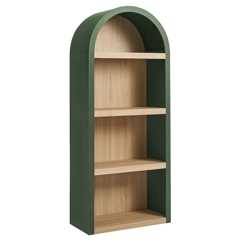 Caleb 4 Arched Display Shelf Bookcase image number 0