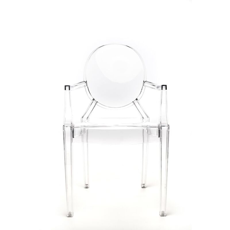 Commercial Seating Products Kage kids side chair with Arms, Clear