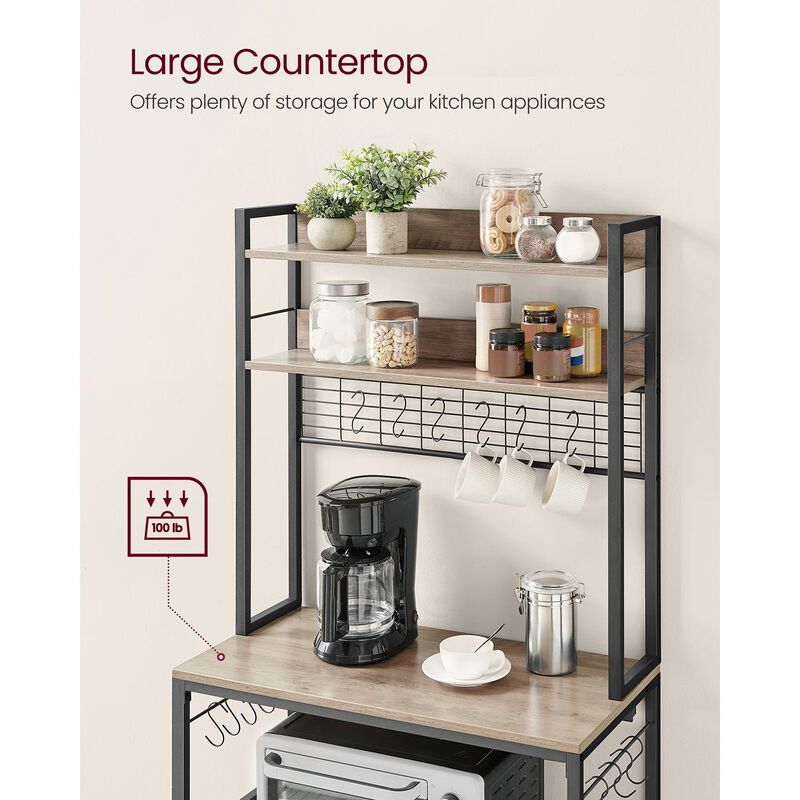 Bakers Rack with Power Outlet