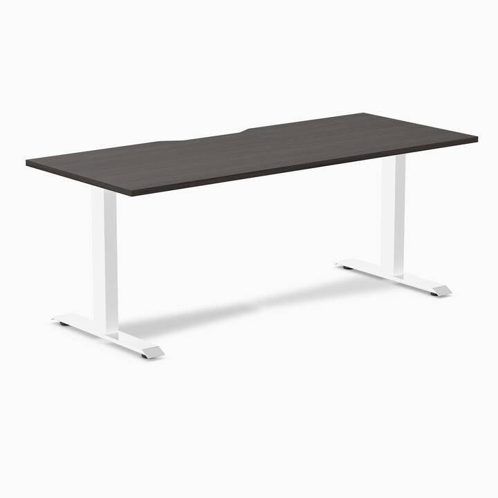 Desky Zero Scalloped Laminate Office Desk
