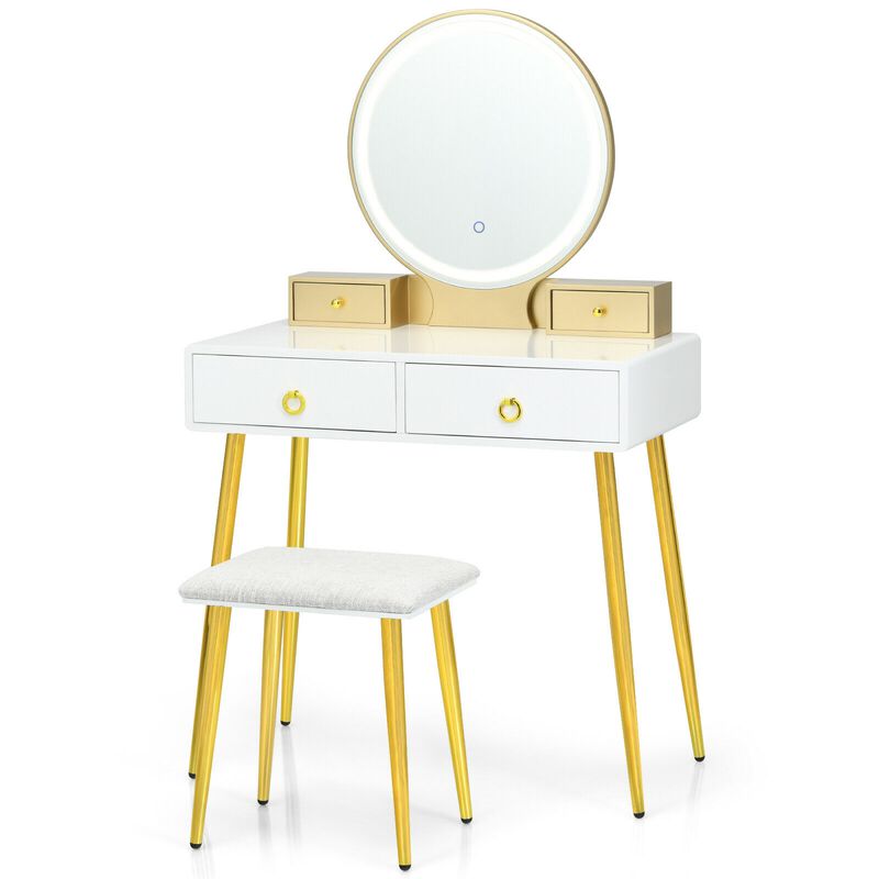 Vanity Table Set with Mirror