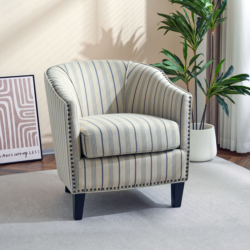 Christopher Knight Home Shane Contemporary Upholstered Club Chair with Nailhead Trim