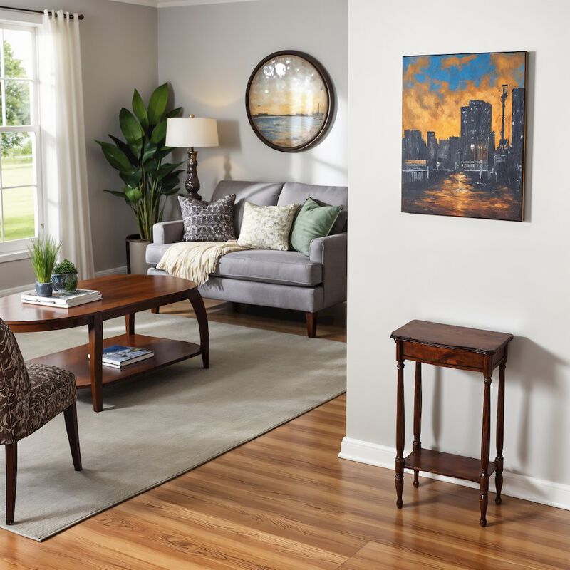 Starlight Canyon Home Medium Brown Narrow Console Table for Living Room and Entryway Spaces image number 2
