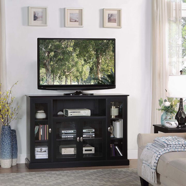 Convenience Concepts Summit Highboy TV Stand with Storage Cabinets and Shelves