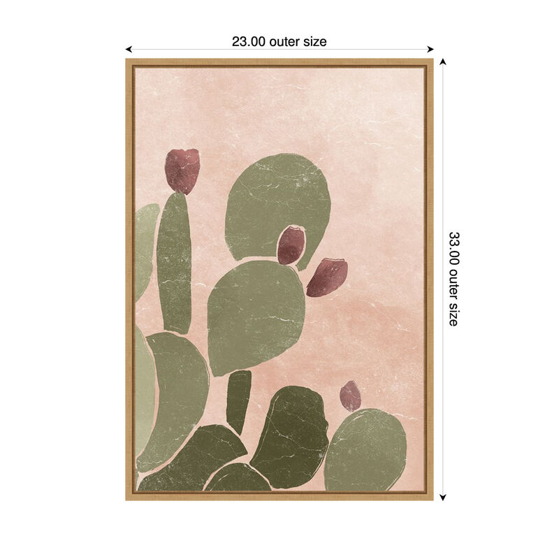 Desert Cactus II by Yuyu Pont Framed Canvas Wall Art image number 2