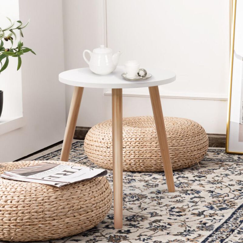 Hivvago 16 Inch Modern Round Coffee Table
