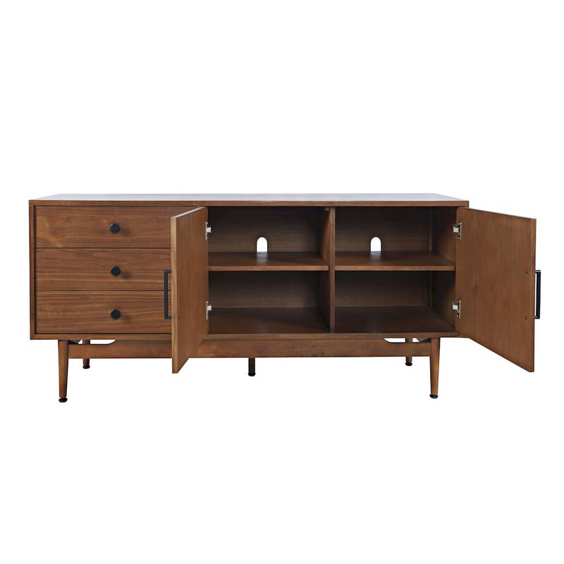 Jofran Olson 57 Mid-Century Modern Scandinavian Console TV Stand Storage Cabinet